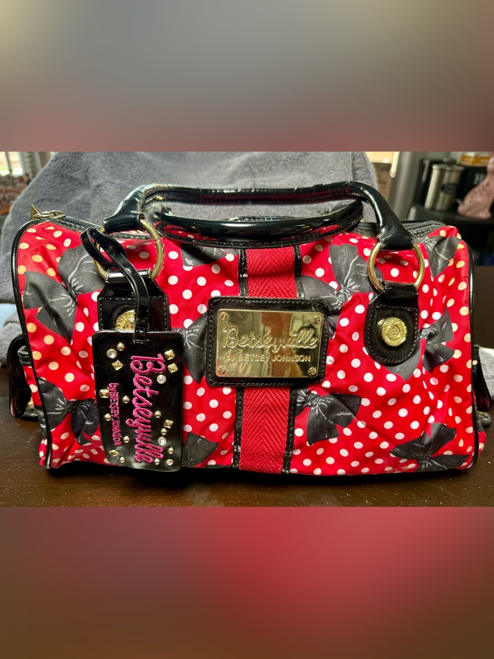 Betseyville by Betsy Johnson Red Polka Dot Satchel